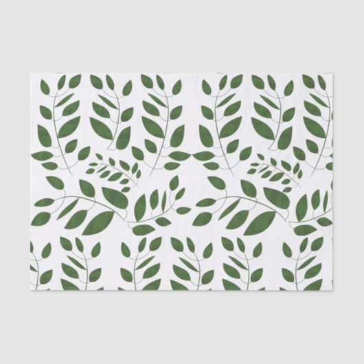 Greenery Leaf Pattern Seidenpapier (Vorderseite)