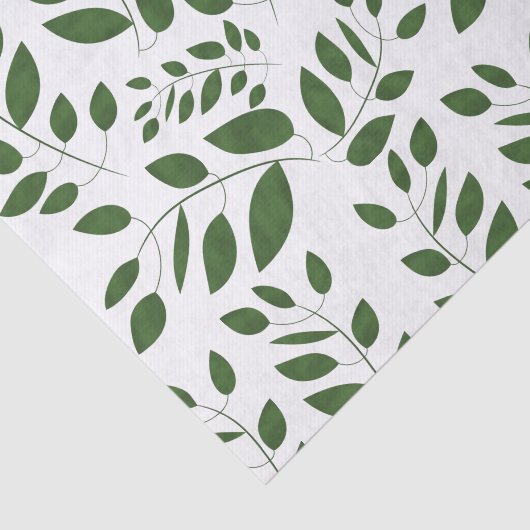Greenery Leaf Pattern Seidenpapier (Ausschnitt)
