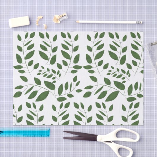 Greenery Leaf Pattern Seidenpapier (Handwerk)