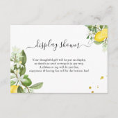 Greenery Lemony Display Bridal Polterabend Begleitkarte (Vorderseite)