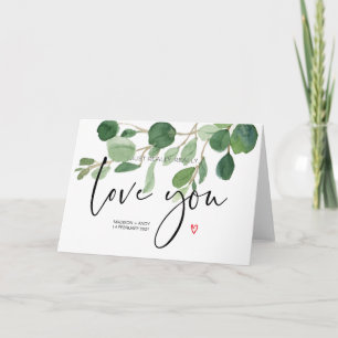 Greenery Liebe You Card for Future Husband Ehefrau Karte