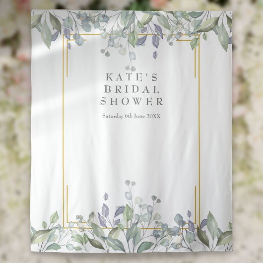 Greenery Lilac Brautparty Foto Stand Hintergrund Wandteppich