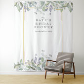 Greenery Lilac Brautparty Foto Stand Hintergrund Wandteppich (Beispiel)