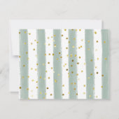 Greenery Lion Baby Dusche Danke Karte (Rückseite)