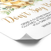 Greenery Lion Baby Dusche Say Baby nicht Poster (Ecke)