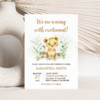 Greenery Lion Baby Shower