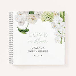 Greenery Love In Bloom Bridal Shower Guestbook Notizblock
