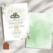 Greenery Lucky In Liebe Kleeblatt Brautparty Einladung