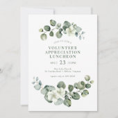 Greenery Luncheon Mitarbeiter Volunteer Wertschätz Einladung (Vorderseite)