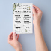 Greenery Matcha What is on Phone Shower Game Card Flyer (Handgriff)