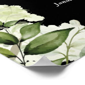 Greenery Memorial Celebration Of Life Photo Poster (Ecke)