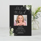 Greenery Memorial Funeral Order Of Service Programm (Stehend Vorderseite)