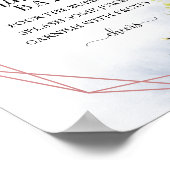 Greenery Mimosa Bar Sign Poster (Ecke)