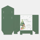Greenery Modern Winter Snowman Baby Shower Geschenkschachtel (Ungefaltet)