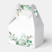 Greenery Monogram Gastgeschenk Hochzeit Boxes Geschenkschachtel (Rückseite)