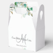 Greenery Monogram Gastgeschenk Hochzeit Boxes Geschenkschachtel (Geöffnet)