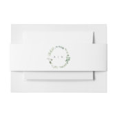 Greenery Monogram Invitation Bly Band (Vorderseite Beispiel)