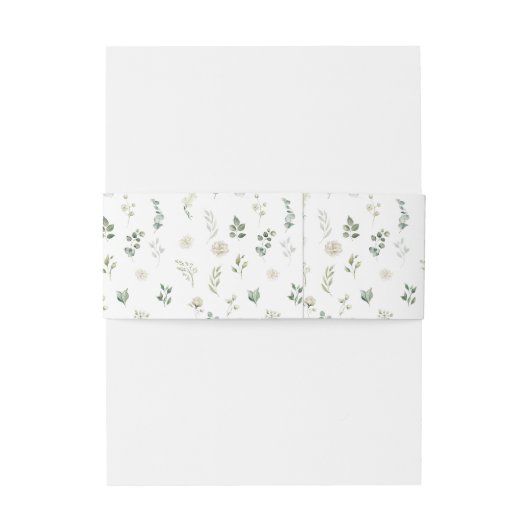 Greenery Monogram Wedding Invitation Bly Band (Rückseitenbeispiel)