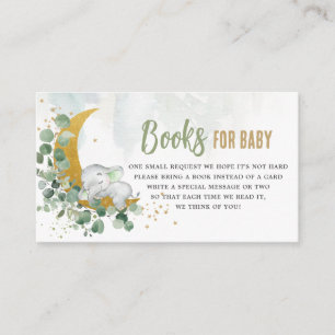 Greenery Moon Niedlich Elephant Books für Baby Neu Begleitkarte