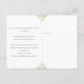 Greenery Moving Zuhause Foto Ankündigungspostkarte (Rückseite)