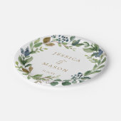 Greenery Navy Gold Paper Teller (Schrägansicht)