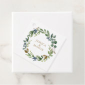 Greenery Navy Gold Vielen Dank für Ihre Unterstütz Geschenkanhänger (Beispiel)