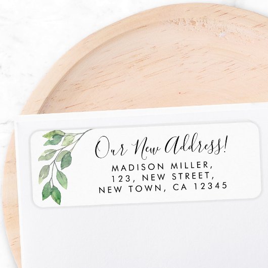 Greenery New Address Rücksendeadresse