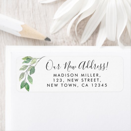 Greenery New Address Rücksendeadresse (Insitu)