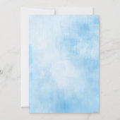 Greenery Niedlich Elephant Boy Baby Shower Einladung (Rückseite)