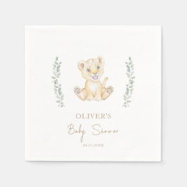 Greenery Niedlich Lion Safari Animals Kinderdusche Serviette