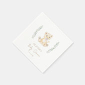 Greenery Niedlich Lion Safari Animals Kinderdusche Serviette (Ecke)