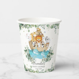 Greenery Noahs Ark Baby Shower Geburtstagstaufe Pappbecher