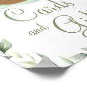 Greenery Noahs Ark Baby Shower Tauferkarten Gesche Poster (Ecke)