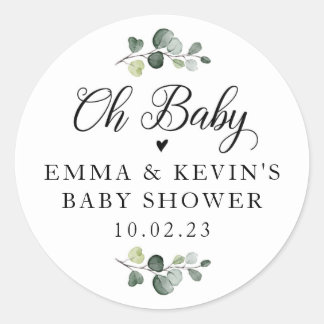 Greenery Oh Baby Stickers