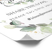 Greenery Oh Snap Teilen Sie die Liebe mit Ihren Fo Poster (Ecke)