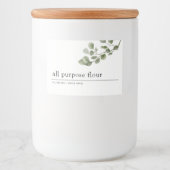 Greenery Pantry Lebensmitteletikett (Vorderseite)