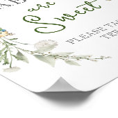 Greenery Peter Rabbit Wildblume Babies sind süß Poster (Ecke)