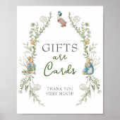 Greenery Peter Rabbit Wildblume Geschenke und Kart Poster (Vorne)
