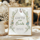 Greenery Peter Rabbit Wildblume Geschenke und Kart Poster