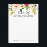 Greenery Pink Blush Wedding Bucket List Cards Postkarte<br><div class="desc">Die Rosa-Rosa-Eimerkarten sind die perfekte Wahl für einen einfachen Hochzeitsempfang oder ein einfaches Brautparty. Das Design ist handbemalt illustrierte,  schöne rosa,  rot-gelbe und grüne Peonies. Ändern Sie den Wortlaut in Anzug jedes Lebensereignisses. Das Schild der Schaufelliste wird separat verkauft.</div>