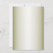 Greenery  Pink Floral Gold Geometric Bridal Shower Einladung (Rückseite)