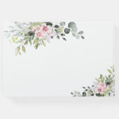 Greenery Pink Rose Wedding Gästebuch (Rückseite)