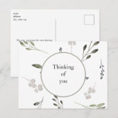 Greenery Praying for You Postkarte (Vorne/Hinten)