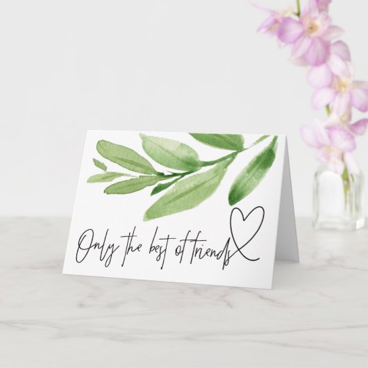 Greenery Pregnancy Baby Reveal Geschenk an den bes Karte (Orchidee)
