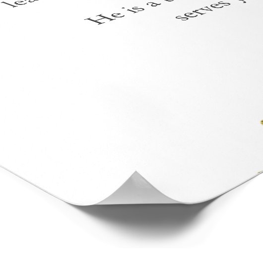 Greenery Printable Baptism Gift Poster (Ecke)