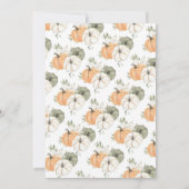 Greenery Pumpkin Baby Shower Einladung (Rückseite)