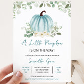 Greenery Pumpkin Baby Shower Einladung
