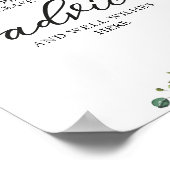 Greenery Pumpkin Brautparty Advice Sign Poster (Ecke)