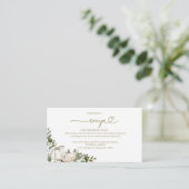 Greenery Pumpkin Brautparty Rezept Anfrage Begleitkarte (Stehend Vorderseite)