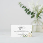 Greenery Pumpkin Brautparty Rezept Anfrage Begleitkarte (Stehend Vorderseite)